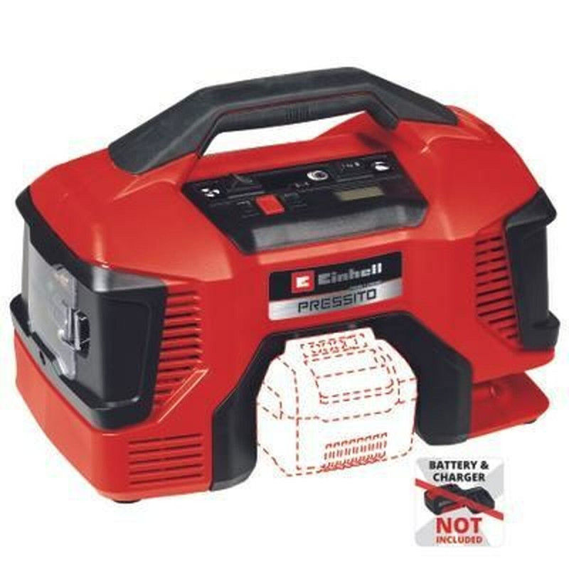 Compresor de Aire Einhell PRESSITO 18/21 Solo 10,5 BAR 21 L/MIN Compresor de Aire Einhell PRESSITO 18/21 Solo 10,5 BAR 21 L/MIN
