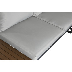 Conjunto de Sofá y Mesa Home ESPRIT Aluminio 227 x 159 x 64 cm