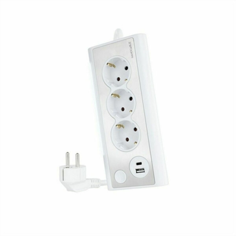 Regleta 3 Tomas Schuko NANOCABLE 10.37.0013-W Regleta 3 Tomas Schuko NANOCABLE 10.37.0013-W