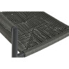 Silla de Jardín Home ESPRIT Negro Gris oscuro Aluminio Ratán 56 x 60