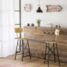 Placa de Pared Alexandra House Living Coffee Blanco Hierro 27 x 5 x 65