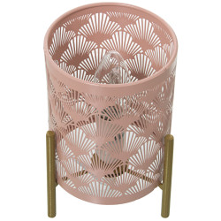 Lámpara de mesa Alexandra House Living Rosa Metal 40 W 12 x 18 x 12 c