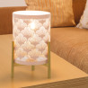 Lámpara de mesa Alexandra House Living Rosa Metal 40 W 12 x 18 x 12 c