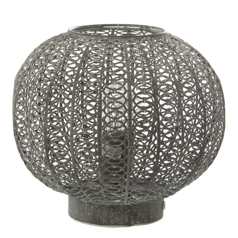 Lámpara de mesa Alexandra House Living Gris Metal 40 W 29 x 24 x 29 c Lámpara de mesa Alexandra House Living Gris Metal 40 W 29 x 24 x 29 c