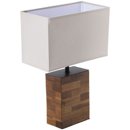 Lámpara de mesa Alexandra House Living Marrón Madera 60 W 38 x 51 x