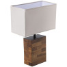 Lámpara de mesa Alexandra House Living Marrón Madera 60 W 38 x 51 x