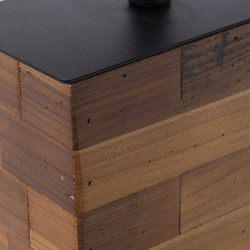 Lámpara de mesa Alexandra House Living Marrón Madera 60 W 38 x 51 x