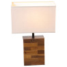Lámpara de mesa Alexandra House Living Marrón Madera 60 W 38 x 51 x