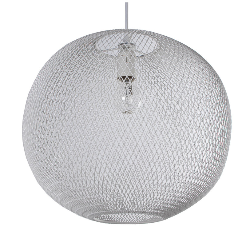 Lámpara de Techo Alexandra House Living Blanco Metal 60 W 40 x 34 x 4 Lámpara de Techo Alexandra House Living Blanco Metal 60 W 40 x 34 x 4
