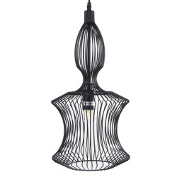 Lámpara de Techo Alexandra House Living Negro Metal 60 W 25 x 51 x 25