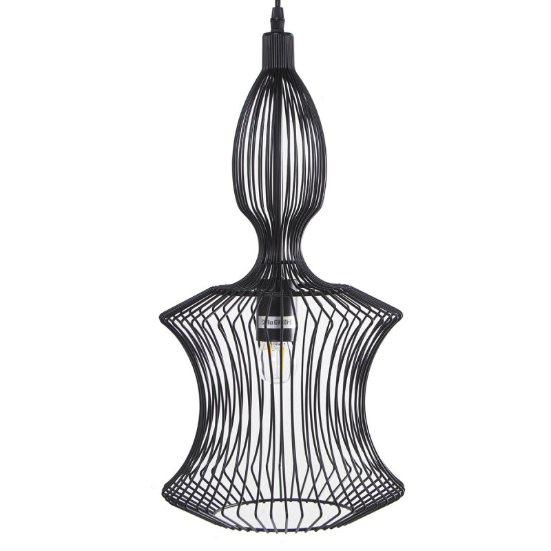 Lámpara de Techo Alexandra House Living Negro Metal 60 W 25 x 51 x 25