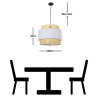 Lámpara de Techo Alexandra House Living Blanco Multicolor Mimbre 40 W