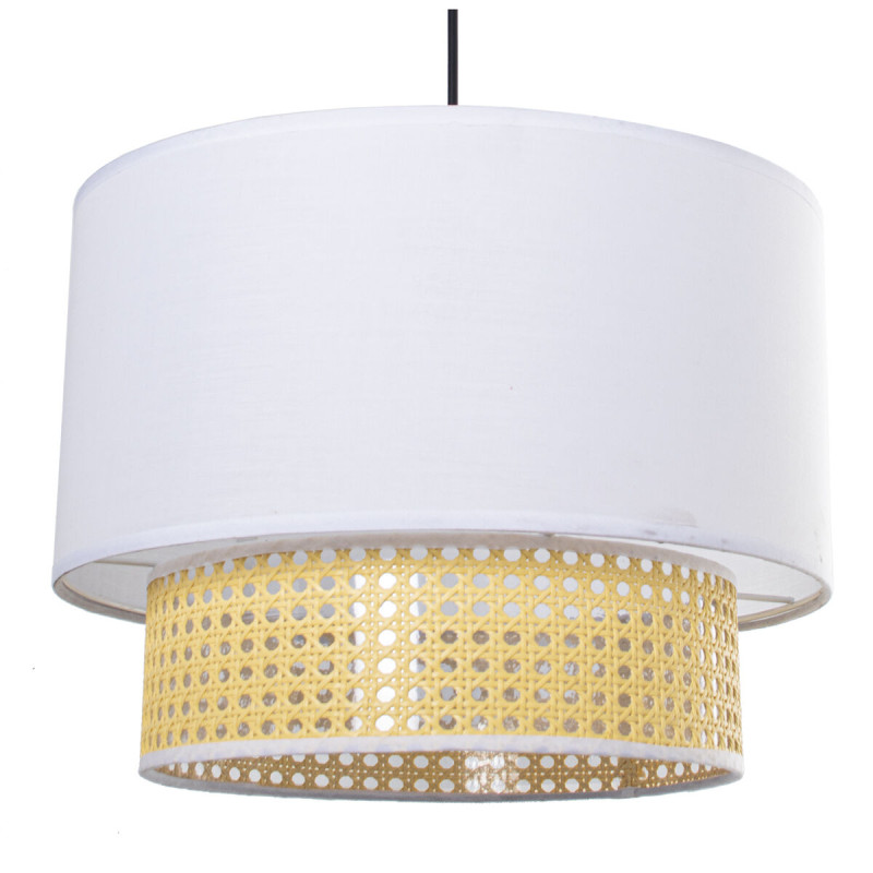 Lámpara de Techo Alexandra House Living Blanco Multicolor Mimbre 40 W Lámpara de Techo Alexandra House Living Blanco Multicolor Mimbre 40 W