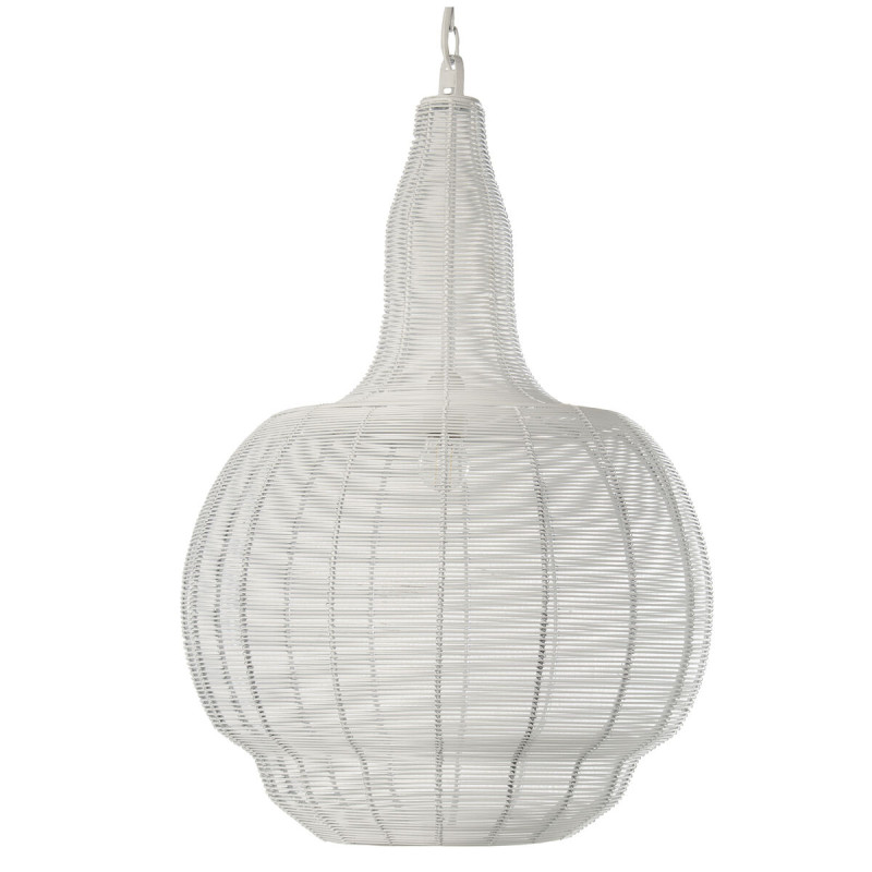 Lámpara de Techo Alexandra House Living Blanco Metal 60 W 45 x 61 x 4 Lámpara de Techo Alexandra House Living Blanco Metal 60 W 45 x 61 x 4