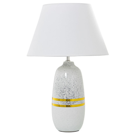Lámpara de mesa Alexandra House Living Blanco Plateado Cerámica 60 W
