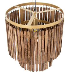 Lámpara de Techo Alexandra House Living Marrón Metal