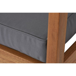 Conjunto de Mesa con 3 Sillones Home ESPRIT Marrón Gris Acacia 120 x