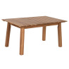 Conjunto de Mesa con 3 Sillones Home ESPRIT Marrón Gris Acacia 120 x