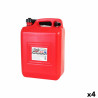 Tanque para Combustible con Embudo Continental Self Rojo 10 L (4 Unida