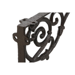 Soporte de Pared Home ESPRIT Hierro 24 x 3,2 x 15 cm