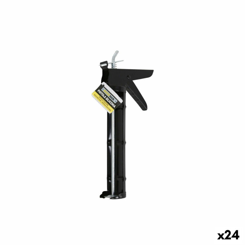 Pistola de silicona Bricotech Negro 23 cm (24 Unidades) Pistola de silicona Bricotech Negro 23 cm (24 Unidades)
