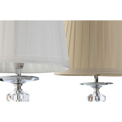 Lámpara de mesa Home ESPRIT Blanco Beige Metal 25 W 220 V 22 x 22 x 4