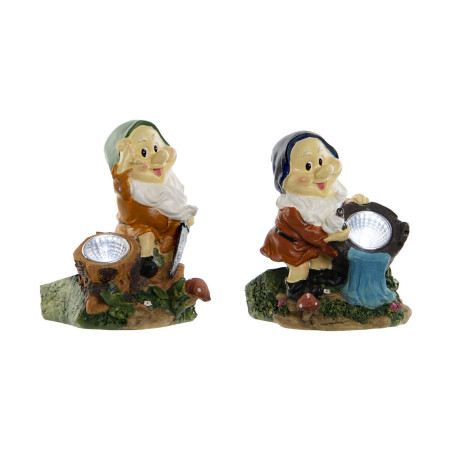 Decoración luminosa Home ESPRIT Multicolor 11,5 x 11 x 15,2 cm (2 Uni