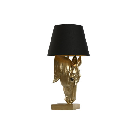 Lámpara de mesa Home ESPRIT Negro Dorado Resina 50 W 220 V 30 x 30 x