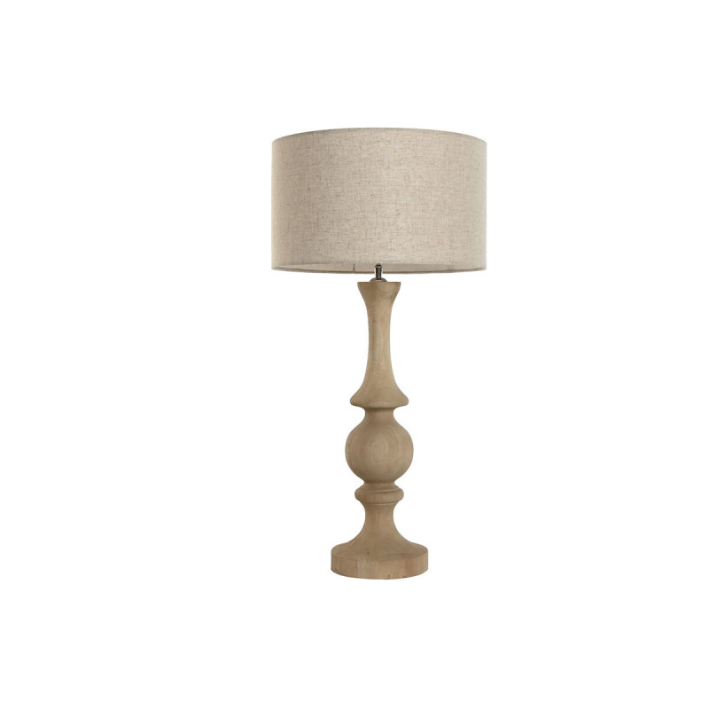 Lámpara de mesa Home ESPRIT Natural Madera de mango 50 W 220 V 40 x 4 Lámpara de mesa Home ESPRIT Natural Madera de mango 50 W 220 V 40 x 4