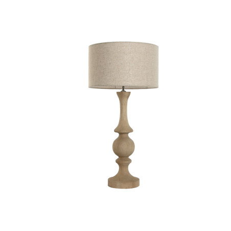 Lámpara de mesa Home ESPRIT Natural Madera de mango 50 W 220 V 40 x 4