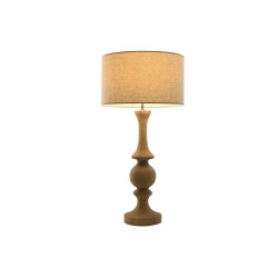 Lámpara de mesa Home ESPRIT Natural Madera de mango 50 W 220 V 40 x 4