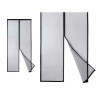 Mosquitera Magnética Negro Poliéster Imán 90 x 210 cm (12 Unidades)