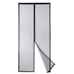 Mosquitera Magnética Negro Poliéster Imán 90 x 210 cm (12 Unidades)