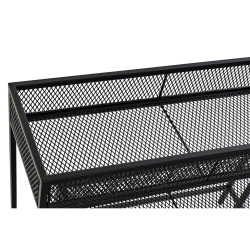 Set de Maceteros Home ESPRIT Negro Metal 70 x 25 x 60 cm