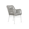 Sillón de jardín Home ESPRIT Blanco Gris Aluminio ratán sintético