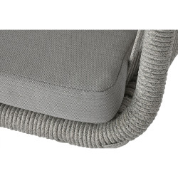 Sillón de jardín Home ESPRIT Blanco Gris Aluminio ratán sintético