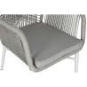 Sillón de jardín Home ESPRIT Blanco Gris Aluminio ratán sintético