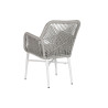 Sillón de jardín Home ESPRIT Blanco Gris Aluminio ratán sintético