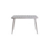 Mesa de Comedor Home ESPRIT Blanco Aluminio 120 x 75 x 75 cm