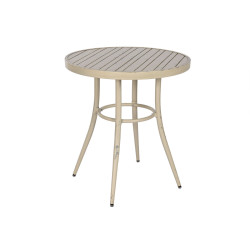 Mesa auxiliar Home ESPRIT Blanco Aluminio 70 x 70 x 75 cm