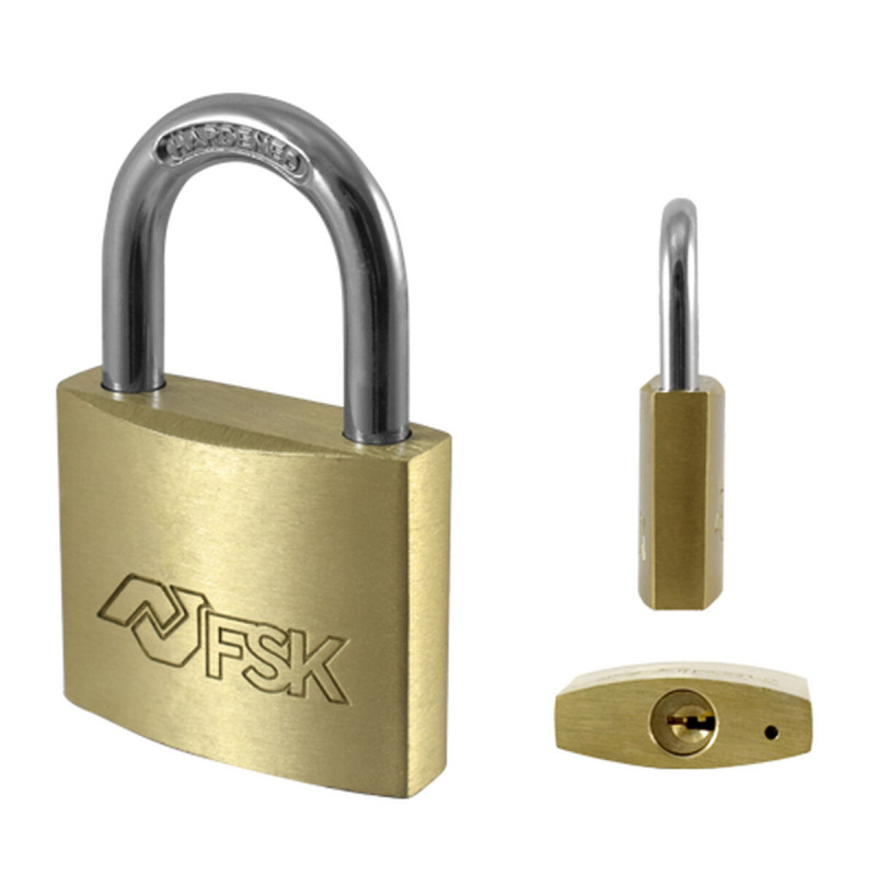 Candado de llave Ferrestock Latón 40 mm Candado de llave Ferrestock Latón 40 mm
