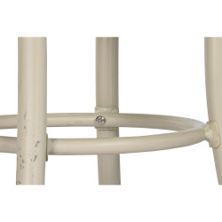 Mesa auxiliar Home ESPRIT Blanco Aluminio 70 x 70 x 75 cm