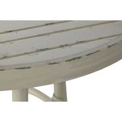 Mesa auxiliar Home ESPRIT Blanco Aluminio 70 x 70 x 75 cm