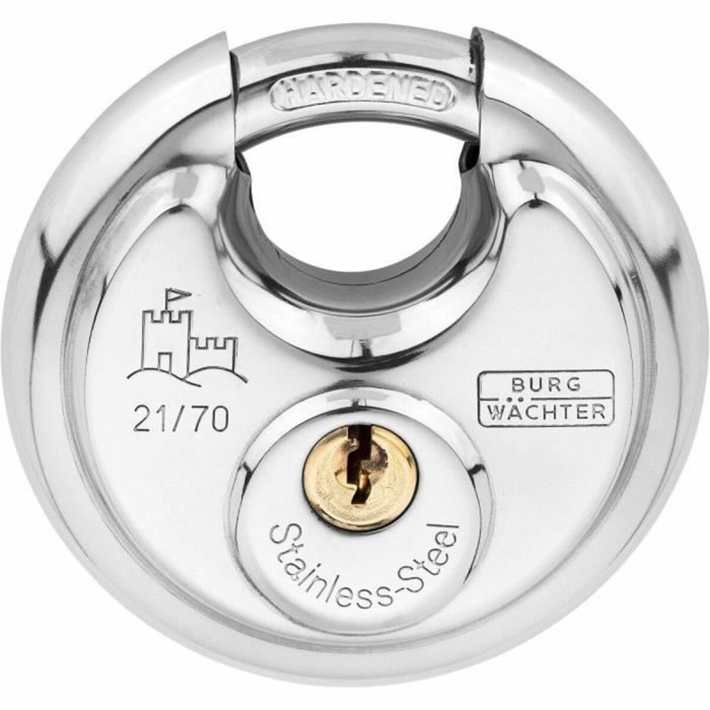 Candado de llave Burg-Wachter 21 70 SB Acero Inoxidable Candado de llave Burg-Wachter 21 70 SB Acero Inoxidable
