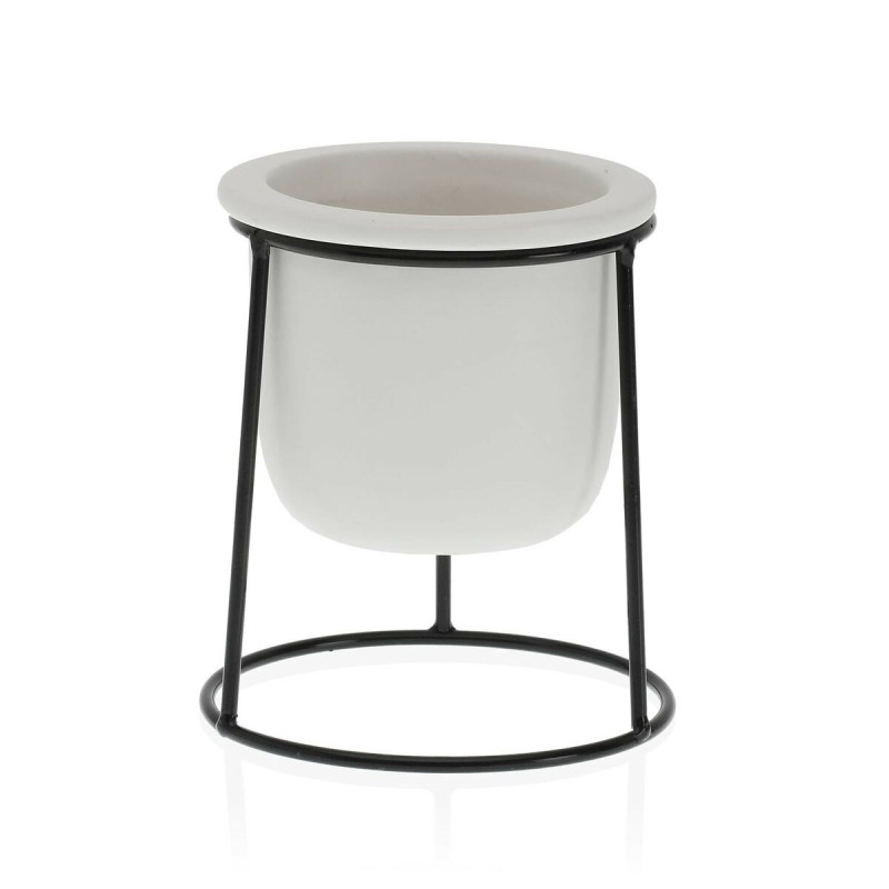 Maceta Versa Blanco Metal Cerámica Plástico Cuadrado Minimalista 10, Maceta Versa Blanco Metal Cerámica Plástico Cuadrado Minimalista 10,