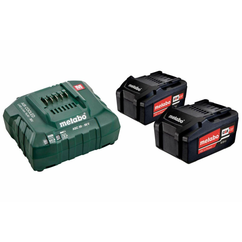 Set de cargador y baterías recargables Metabo 685051000 5,2 Ah Set de cargador y baterías recargables Metabo 685051000 5,2 Ah