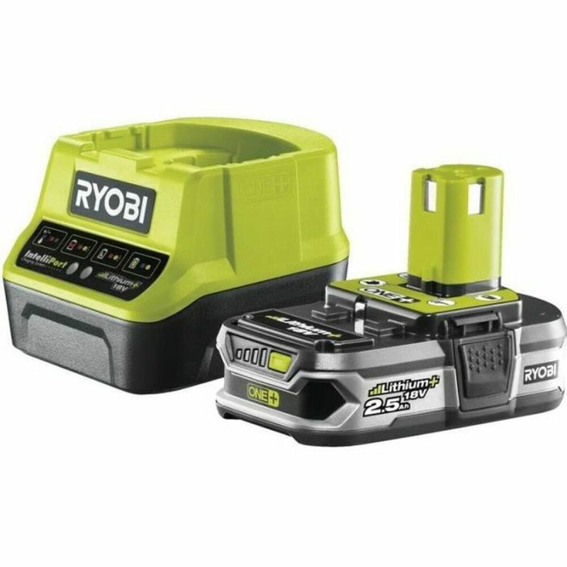 Set de cargador y baterías recargables Ryobi RC18120-125 Litio Ion 2, Set de cargador y baterías recargables Ryobi RC18120-125 Litio Ion 2,