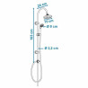 Columna de Ducha Rousseau Sonora 2 Acero Inoxidable 150 cm 50 cm