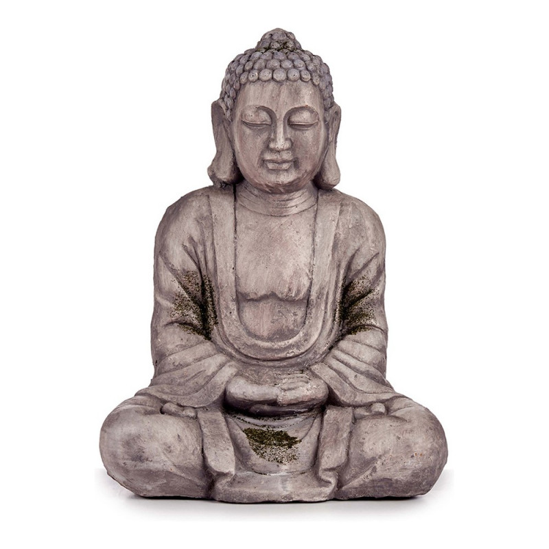 Figura Decorativa para Jardín Buda Gris Poliresina (25 x 57 x 42,5 cm Figura Decorativa para Jardín Buda Gris Poliresina (25 x 57 x 42,5 cm