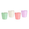 Maceta Rosa Lila Blanco Verde Arcilla (16,5 x 16 x 16,5 cm) (120 Unida
